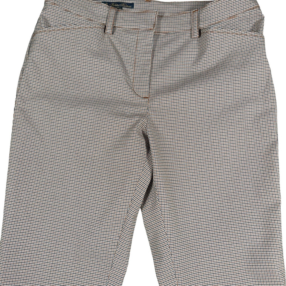 Brooks Brothers Women’s Straight Leg Dress Pant Mid Rise Camel Brown Hounds Sz6 - Picture 2 of 9